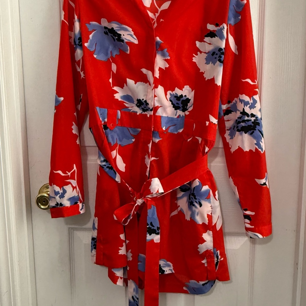 Fleur Bleue Red Floral Dress